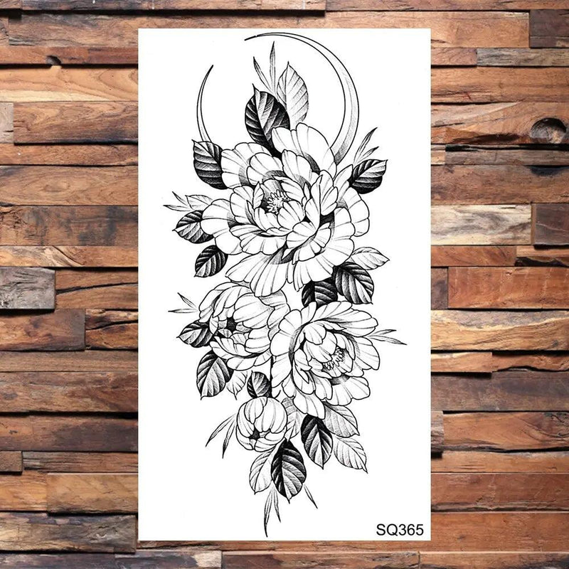 Elegant Floral Temporary Tattoo