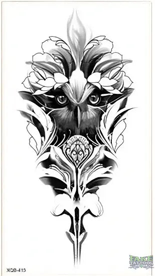 Owl Tattoo FAKE TATTOOS