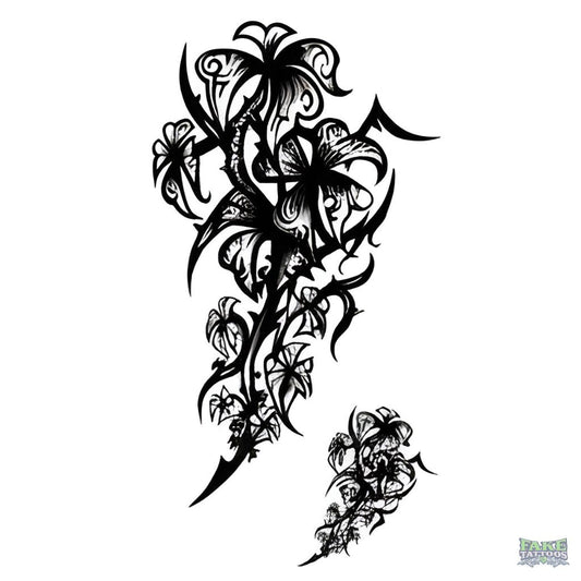 Realistic Floral Temporary Tattoos FAKE TATTOOS