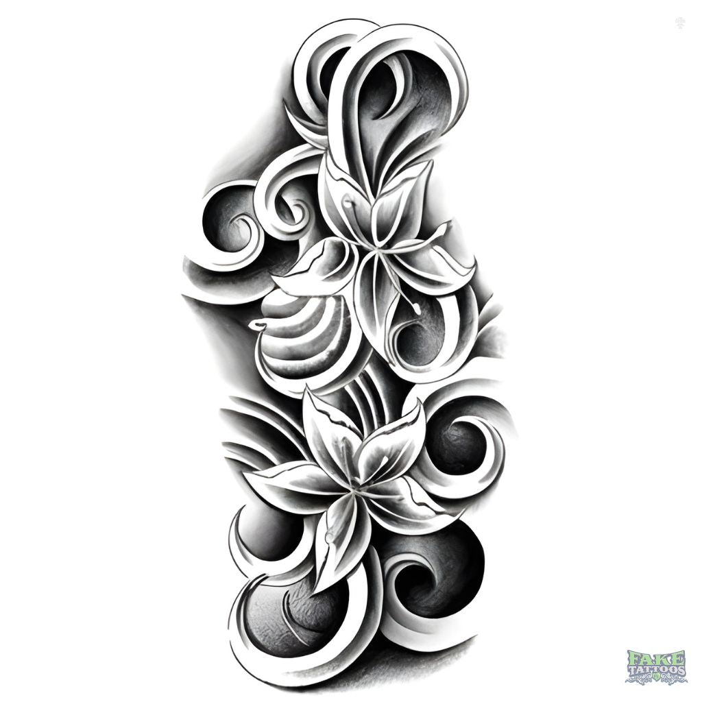 Realistic Flower Temporary Tattoo FAKE TATTOOS