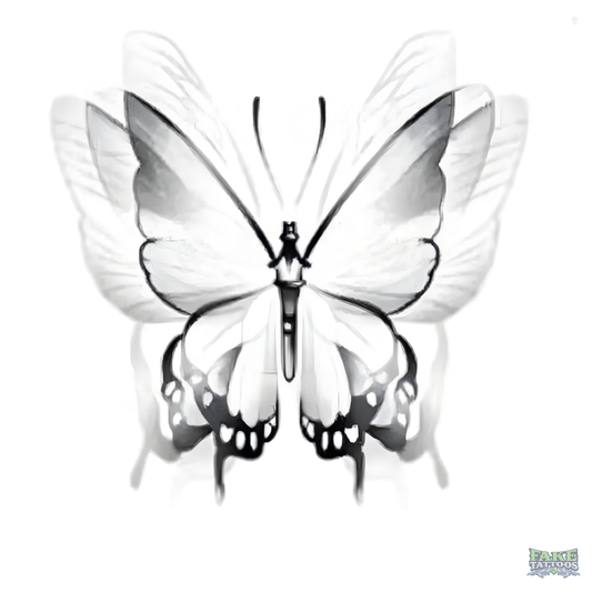 Realistic Flying Butterfly Temporary Tattoo Fake Tattoos