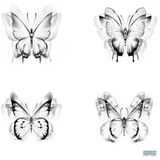 Realistic Flying Butterfly Temporary Tattoo Fake Tattoos