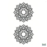 Floral Totem Nipple Temporary Tattoo Set Fake Tattoos