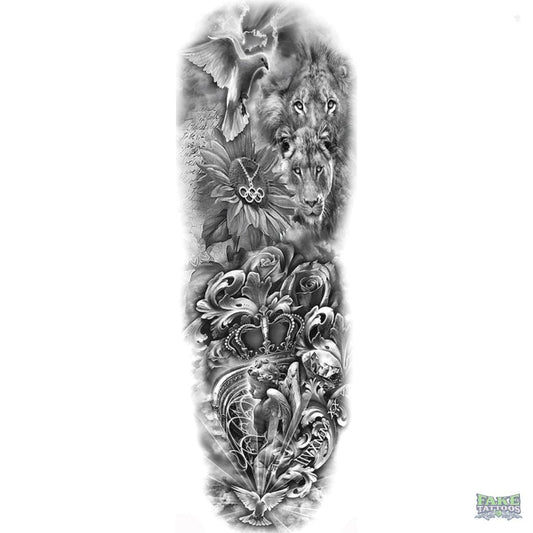 Women's Realistic Tribal Waterproof Temporary Tattoo Fake Tattoos