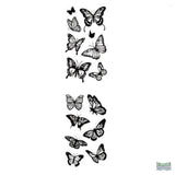 Small Black and White Butterfly Temporary Tattoo Fake Tattoos
