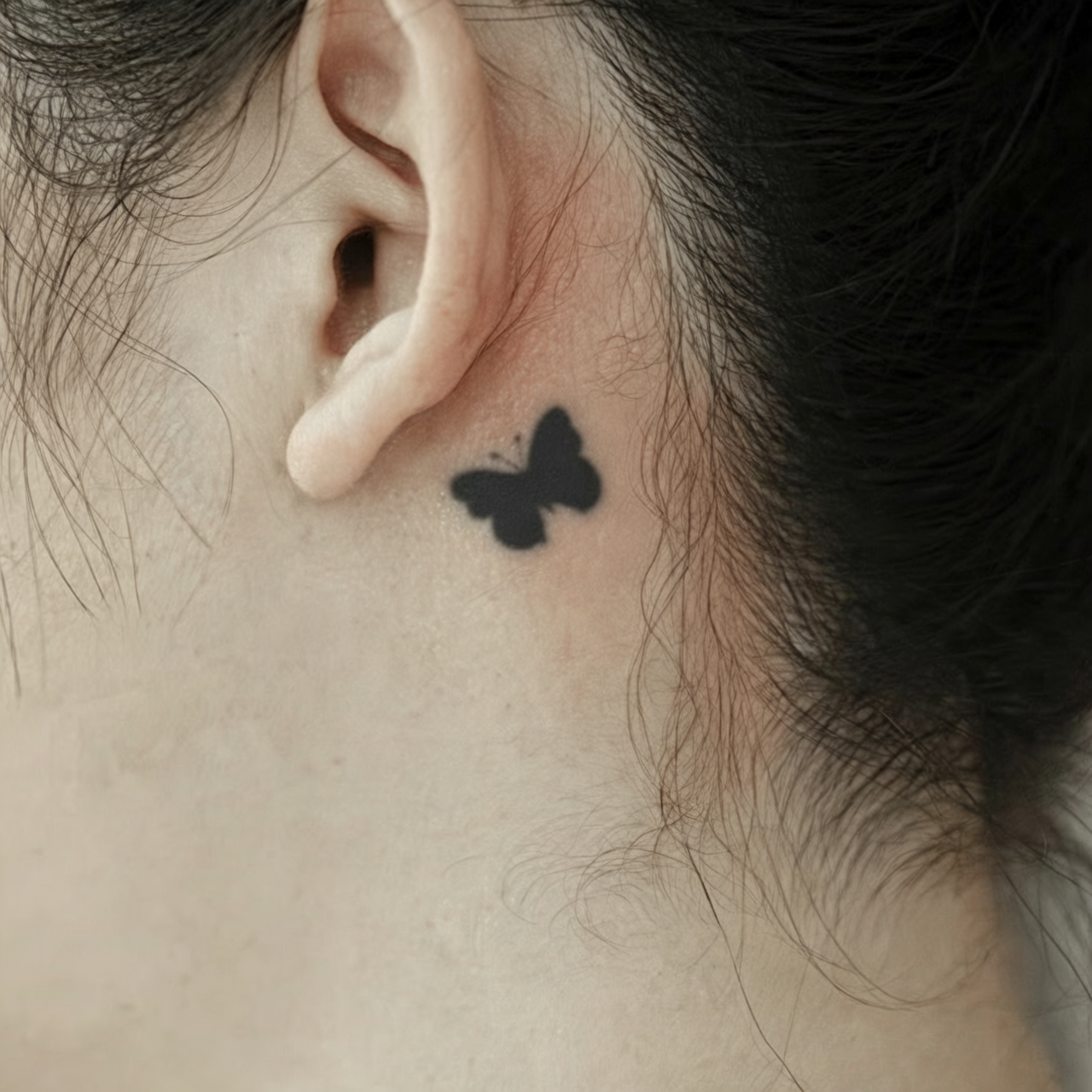Small Black and White Butterfly Temporary Tattoo Fake Tattoos