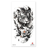 Waterproof Temporary Tattoos for Men Women Animal Pattern Fake Tattoo for Hand Arm Body Tiger Lion Wolf Tattoo Sticker Fake Tattoos