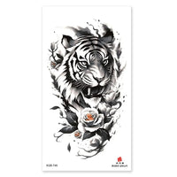 Waterproof Temporary Tattoos for Men Women Animal Pattern Fake Tattoo for Hand Arm Body Tiger Lion Wolf Tattoo Sticker Fake Tattoos
