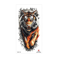 Waterproof Temporary Tattoos for Men Women Animal Pattern Fake Tattoo for Hand Arm Body Tiger Lion Wolf Tattoo Sticker Fake Tattoos