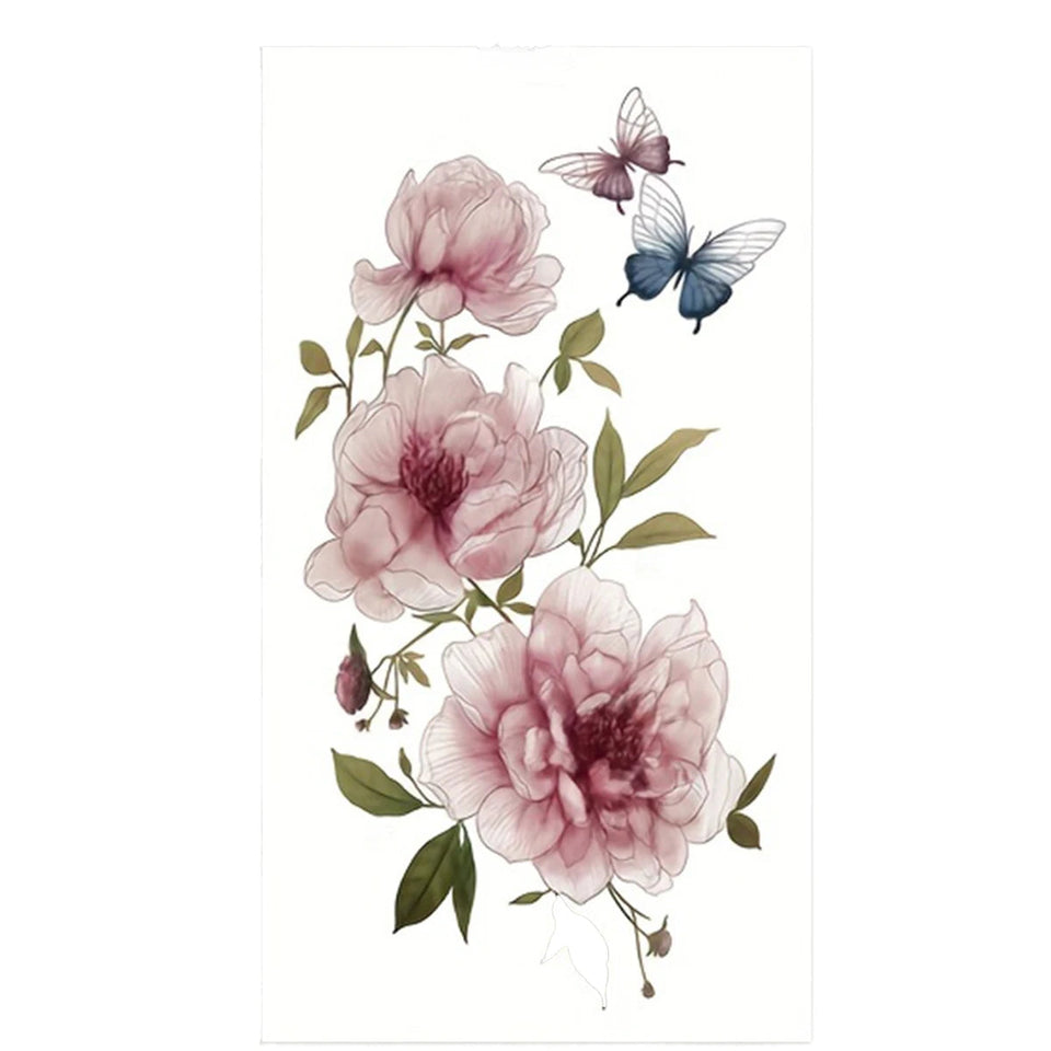 Rose Temporary Tattoo Fake Tattoos