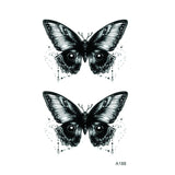 Eyes Butterfly Temporary Tattoo Fake Tattoos