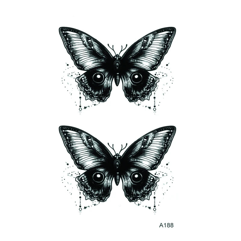 Eyes Butterfly Temporary Tattoo Fake Tattoos