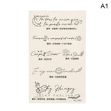 Tiny Inspirational Quotes Temporary Tattoo Fake Tattoos