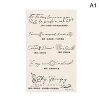 Tiny Inspirational Quotes Temporary Tattoo Fake Tattoos