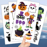 Halloween Pumpkins Tattoo Sticker - 10 Sheets Fake Tattoos
