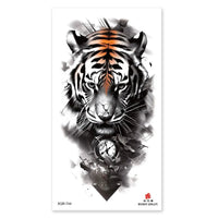 Waterproof Temporary Tattoos for Men Women Animal Pattern Fake Tattoo for Hand Arm Body Tiger Lion Wolf Tattoo Sticker Fake Tattoos