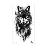 Waterproof Temporary Tattoos for Men Women Animal Pattern Fake Tattoo for Hand Arm Body Tiger Lion Wolf Tattoo Sticker Fake Tattoos