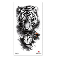 Waterproof Temporary Tattoos for Men Women Animal Pattern Fake Tattoo for Hand Arm Body Tiger Lion Wolf Tattoo Sticker Fake Tattoos