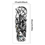 Blackline Egyptian sleeve temporary tattoo detail