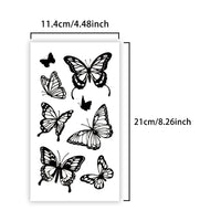 Black and White Butterfly Temporary Tattoo Fake Tattoos