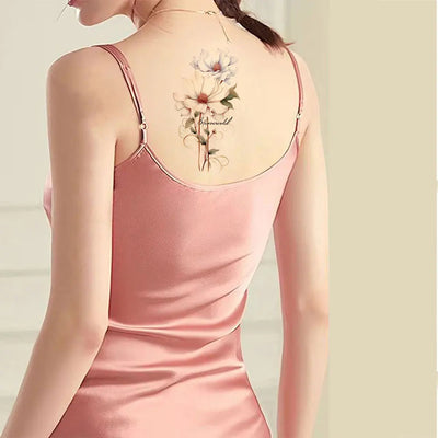 Women's Temporary Tattoo Stickers Flower Butterfly Waterproof Fake Tattoo Suitable for Arm Body Art Disposable Hand Tattoo Fake Tattoos