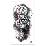 Waterproof Temporary Tattoos for Men Women Animal Pattern Fake Tattoo for Hand Arm Body Tiger Lion Wolf Tattoo Sticker Fake Tattoos