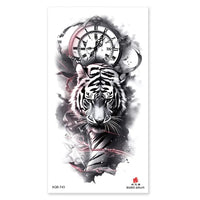 Waterproof Temporary Tattoos for Men Women Animal Pattern Fake Tattoo for Hand Arm Body Tiger Lion Wolf Tattoo Sticker Fake Tattoos
