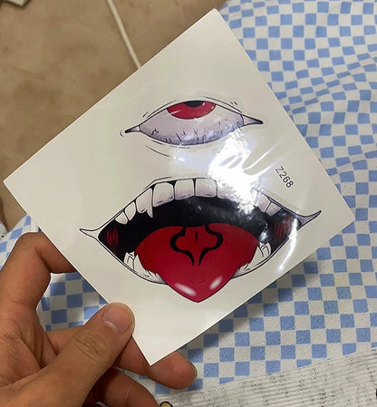 Twisted Anime Horror Tattoo Fake Tattoos