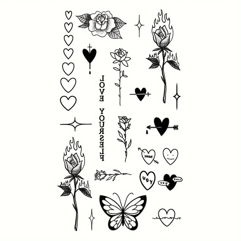 Quiet Wisp Butterfly & Rose & Flame Set