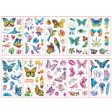 Colorful Tattoo Stickers for Kids | 10 Sets Fake Tattoos
