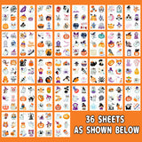 Moonlit Mischief glow Halloween temporary tattoos shown on a drink jar