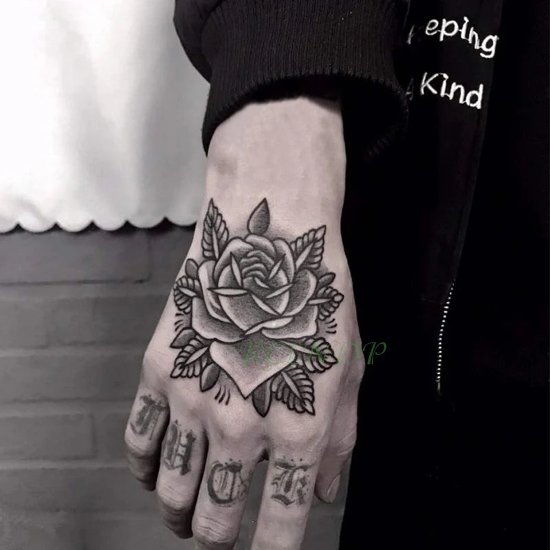 Rose Flower Temporary Tattoo Fake Tattoos