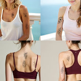 Tulips Butterfly Temporary Tattoo | 9 Tattoos Fake Tattoos