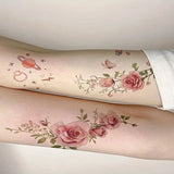 Rose Temporary Tattoo Fake Tattoos