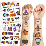 Halloween Pumpkins Tattoo Sticker - 10 Sheets Fake Tattoos