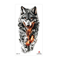 Waterproof Temporary Tattoos for Men Women Animal Pattern Fake Tattoo for Hand Arm Body Tiger Lion Wolf Tattoo Sticker Fake Tattoos