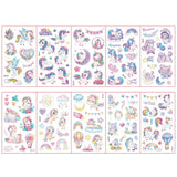 Colorful Tattoo Stickers for Kids | 10 Sets Fake Tattoos