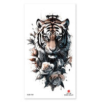 Waterproof Temporary Tattoos for Men Women Animal Pattern Fake Tattoo for Hand Arm Body Tiger Lion Wolf Tattoo Sticker Fake Tattoos