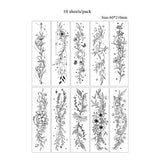 Realistic FlowerTemporary Tattoo | 10 Sets Fake Tattoos