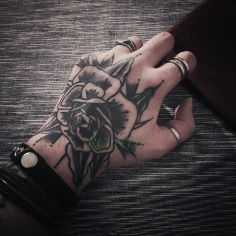 Rose Flower Temporary Tattoo Fake Tattoos
