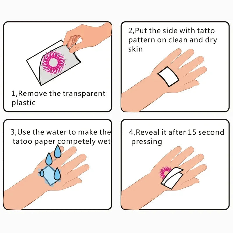 Anime Devil Girl Temporary Tattoo Fake Tattoos