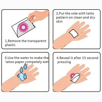 Anime Devil Girl Temporary Tattoo Fake Tattoos