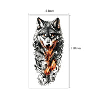 Waterproof Temporary Tattoos for Men Women Animal Pattern Fake Tattoo for Hand Arm Body Tiger Lion Wolf Tattoo Sticker Fake Tattoos