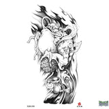 Tatuaje temporal místico aterrador