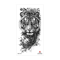 Waterproof Temporary Tattoos for Men Women Animal Pattern Fake Tattoo for Hand Arm Body Tiger Lion Wolf Tattoo Sticker Fake Tattoos