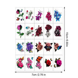 Roses Flowers Temporary Tattoos Fake Tattoos