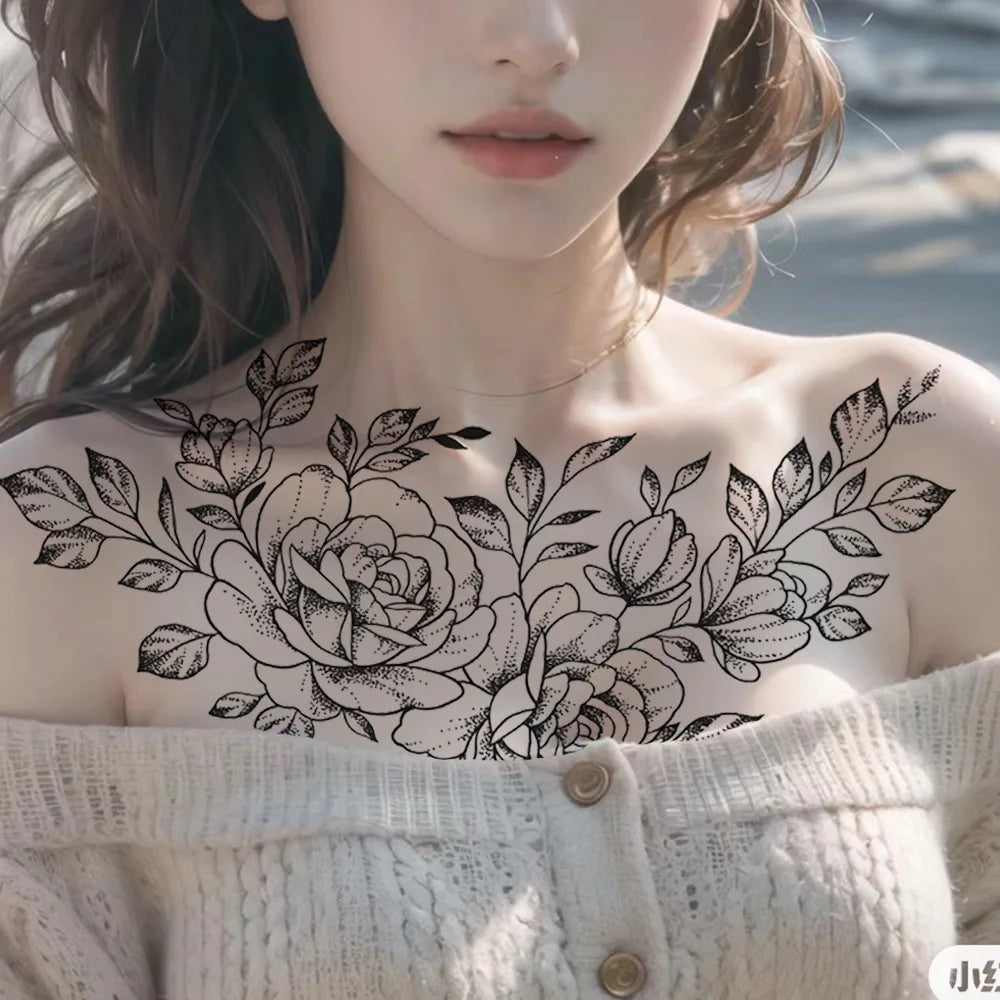 Black Angel Wing Temporary Tattoo Fake Tattoos