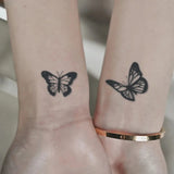 Black and White Butterfly Temporary Tattoo Fake Tattoos