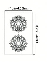 Floral Totem Nipple Temporary Tattoo Fake Tattoos