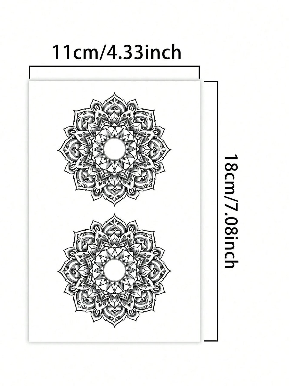 Floral Totem Nipple Temporary Tattoo Fake Tattoos